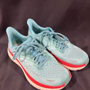 Hoka One One Clifton 8 Womens Shoes Sneakers Size 8d Blue 1119394 AEBL Running